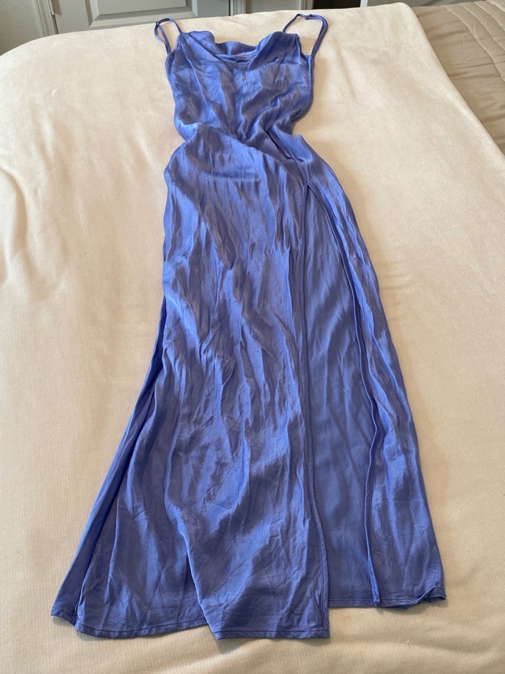 Meshki Periwinkle Slip Maxi Dress